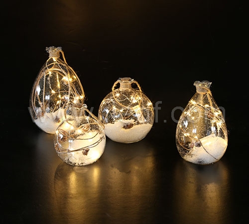 Battery Glass Bottle Lights   With Copper Wire Lights