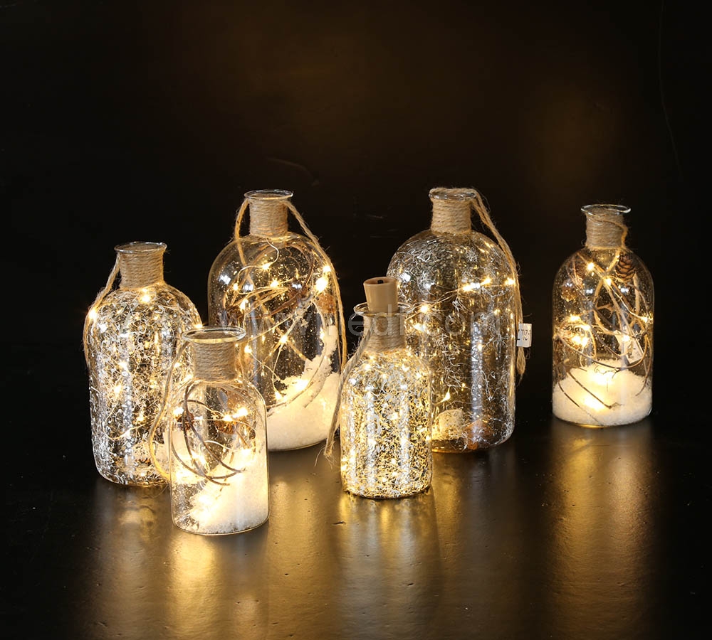 Battery mason jar fairy lights    With Copper Wire Lights