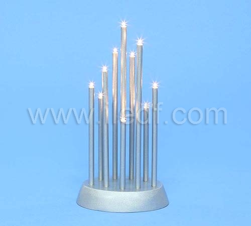 Indoor LED Plastic Candlesticks Light With 10 Warm White LEDs