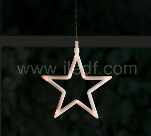 Plastic Star Silhouette With Warm White LEDs