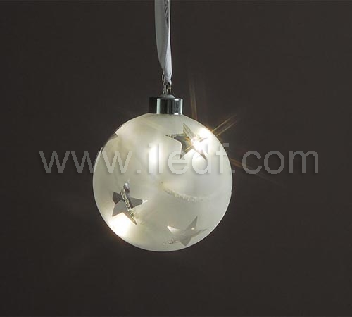 Indoor Hanging Christmas Ball Light With Warm White LEDs