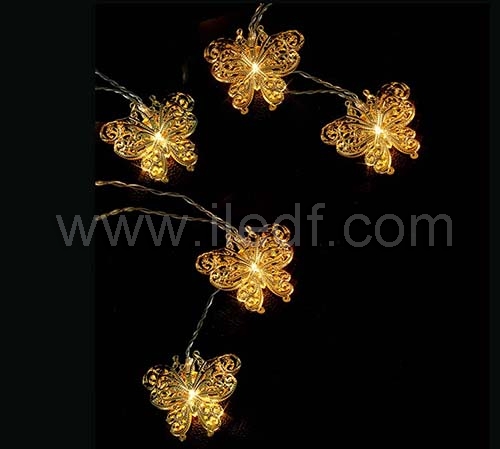 Battery Metal Butterfly Fairy Light  IP20 Indoor