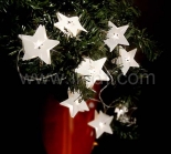 Battery White Star Fairy Lights With 10 White LEDs