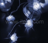 Indoor Battery Flower Fairy Light With 8 White/Pink LEDs