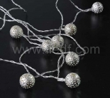 Indoor Battery Metal Ball Fairy Light   Warm White LEDs