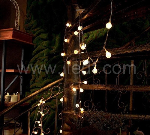 IP44,Outdoor Berry Fairy Lights, Clear PVC Cable