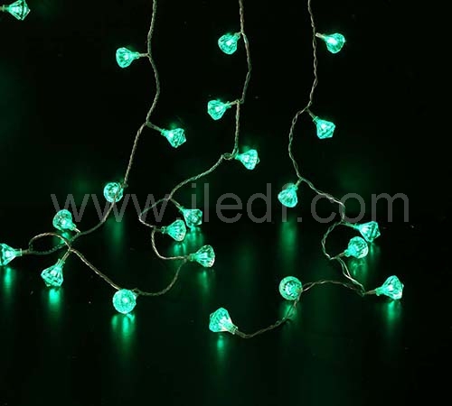 Outdoor Acrylic Diamond Fairy Lights With Green/Blue LEDs
