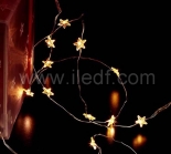 Copper Mico Naked Wire Battery Star/Snowflake/Flower/Heart Fairy Lights