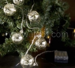 Indoor Battery Metal Ball Fairy Light With Warm White LEDs