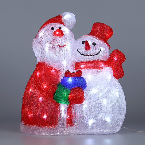 Acrylic Led Santa & snowman Christmas Light