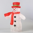 Snowman with Red Top Hat , Red Scarves Christmas Light