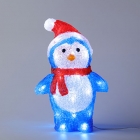 Penguin with Top Red Hat , Red Scarves Christmas Light