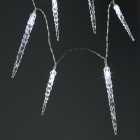 Christmas Crystal Icicles with White LED Lights