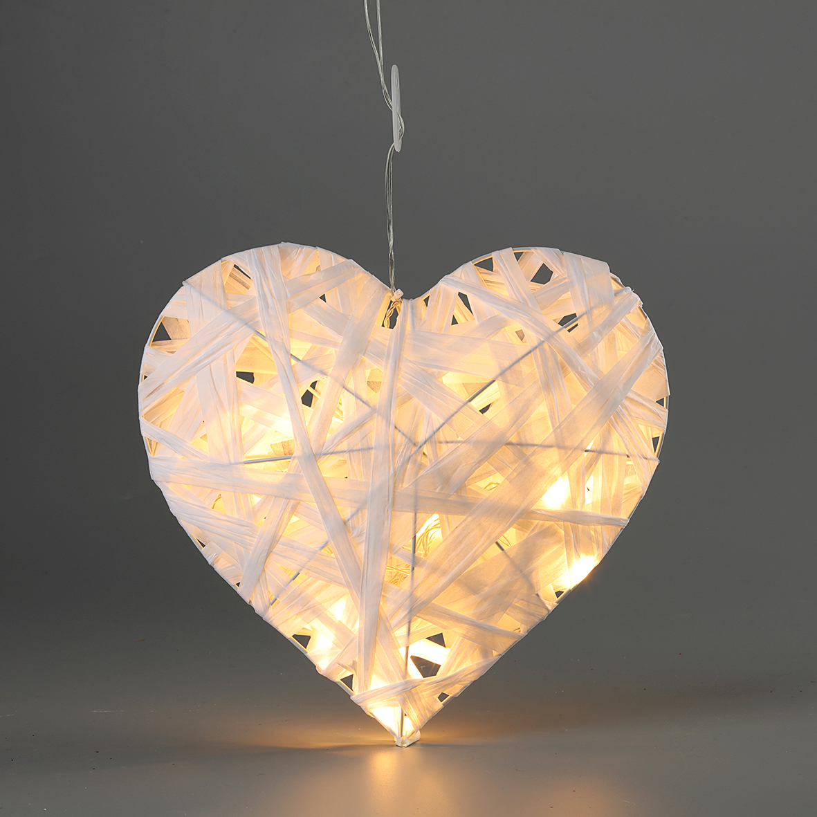 Paper Material Heart, 6 Led Lights