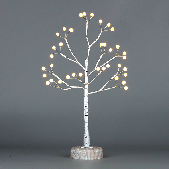 LED Lighted Tabletop Artificial Flower Bonsai Tree