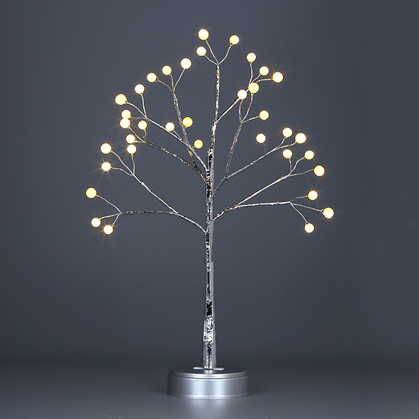 LED Lighted Tabletop Artificial Flower Bonsai Tree