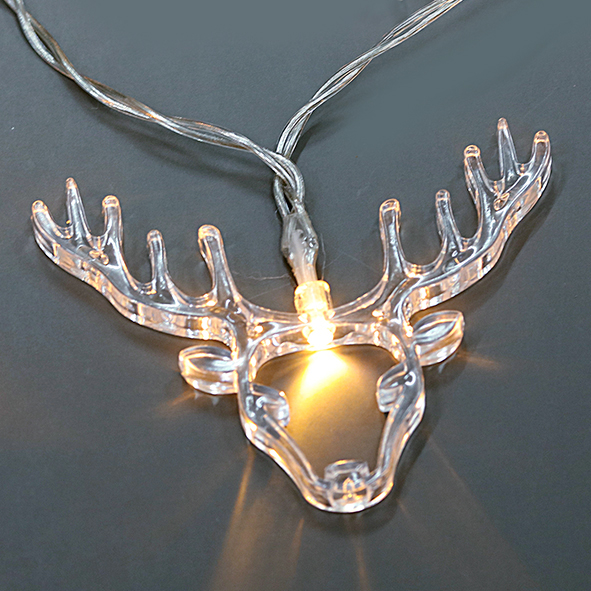 Led Acrylic Reindeer String Lights