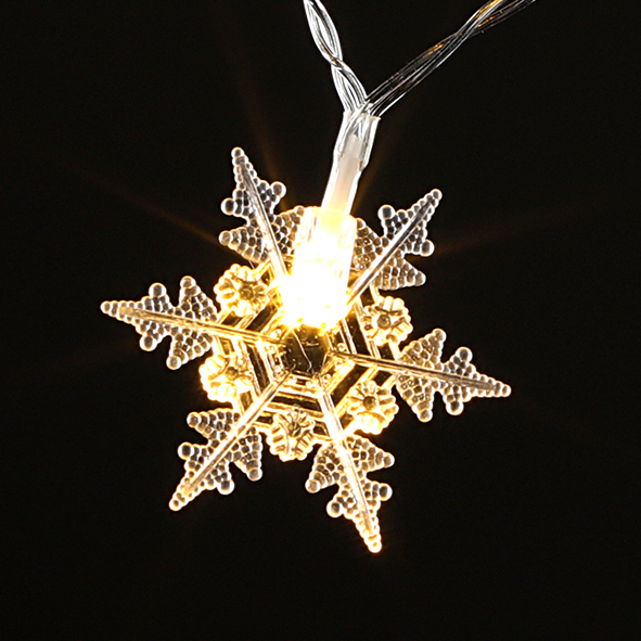 LED Acryli Snowflake String Lights