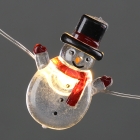 Led Acrylic Snowman, Silver Copper Wire String Lights