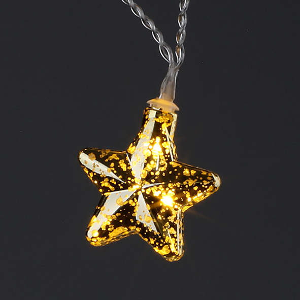 LED Plastic Star String Lights