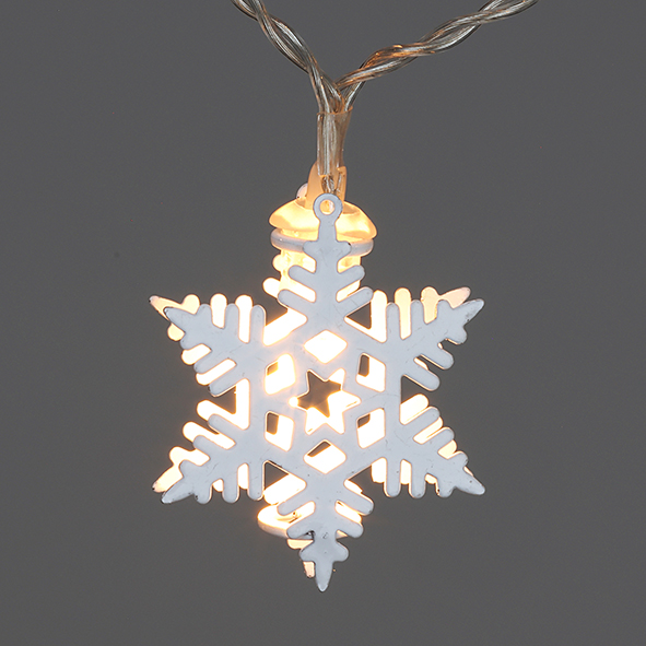 Led Iron Art Metal Snowflake LED String Light