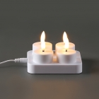 Plastic Candle-LED Induction Rechargeable Tea Lights Candles