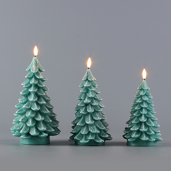 Wax Candle-LED Christmas Tree Candle