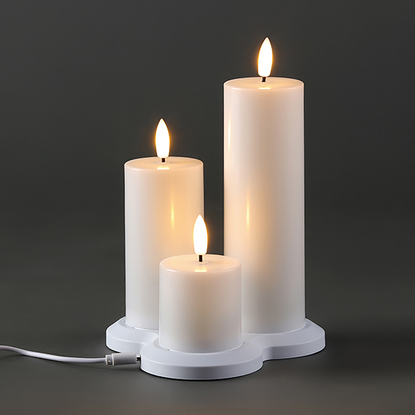 Plastic Candle-LED Induction Rechargeable Tea Lights Candles