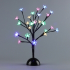 LED Lighted Tabletop Artificial Flower Bonsai Tree-D111604