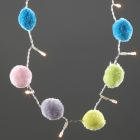 Colourful Pom Pom 10 Light String Lights