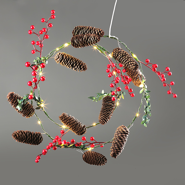 Pine Cone Shape Led Christmas Lamp Copper Wire