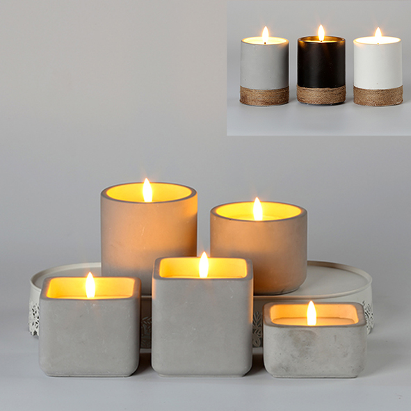 Wax Candle-CONCRETE CANDLE