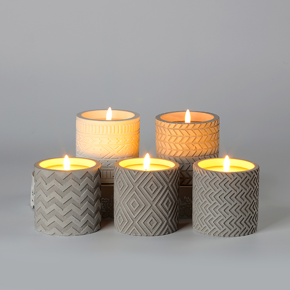 Wax Candle-CONCRETE CANDLE