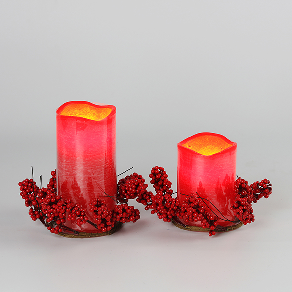 Wax Candle-WITH WREATH