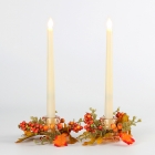 Plastic Taper Candle- WITH WREATH