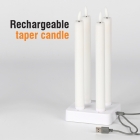 Rechargeable- taper candle