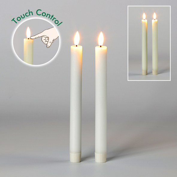 Wax Taper Candle-TOUCH CONTROL