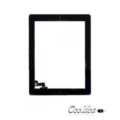 For iPad 2 Digitizer Touch Screen with Home button Assembly Panel Replacement Black
