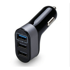 New 3 USB Car Charger 5.1A Smart Charger