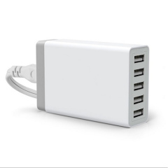 5USB Charger UK version/US version/EU version Smart faster charger 5V 8A