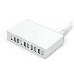 Hot seller UK/US/EU Version Charger 10USB 10A 50W