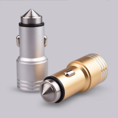 Hot seller Aluminum alloy dual USB Car Charger