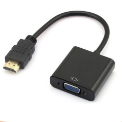 Spot wholesale hdmi to vga HD adapter cable hdmi to vga line support 1080P