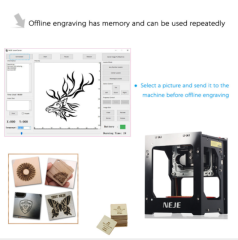 Hot Seller 2018 New NEJE DK-8-FKZ 1500mW USB Laser Engraver