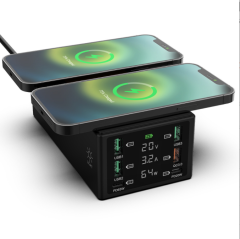 Multi-port USB QC3.0 PD65W fast charge wireless mobile phone laptop charger