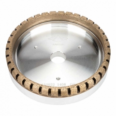 Outer Segmented Diamond Cup Wheel for Bevelling Q6  150*22（Bore）*8*10 + 140#