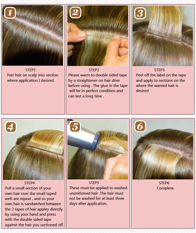 straight tape in hair extensions