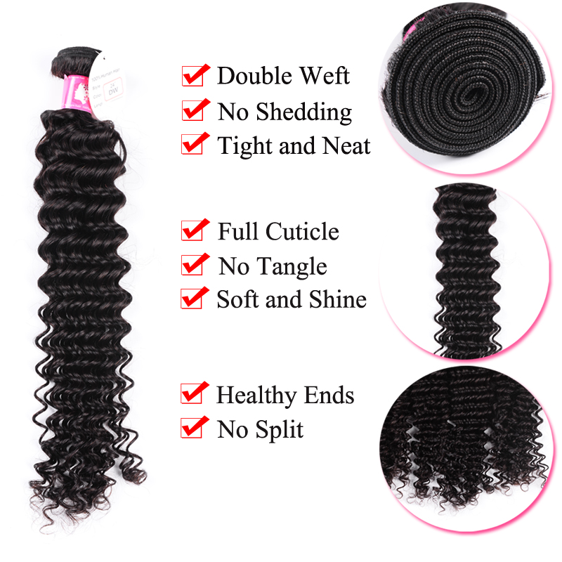 deep wave Brazilian hair