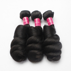 Mink Brazilian Loose Wave Hair Bundles 1B Soft Remy Hair