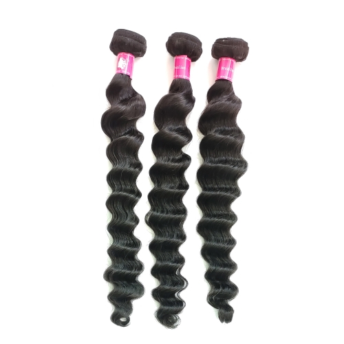 Peruvian Loose Deep Wave Hair Weft Brazilian Virgin Loose Deep Hair Bundles 3-4 bundles/lot